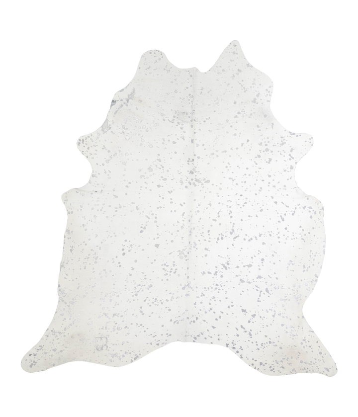 Metallic X-Large Brazilian Cowhide Rug 7'1"H x 6'7"W #A20542 by Hudson Hides