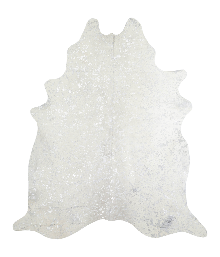 Metallic XX-Large Brazilian Cowhide Rug 7'8"H x 6'8"W #A20543 by Hudson Hides