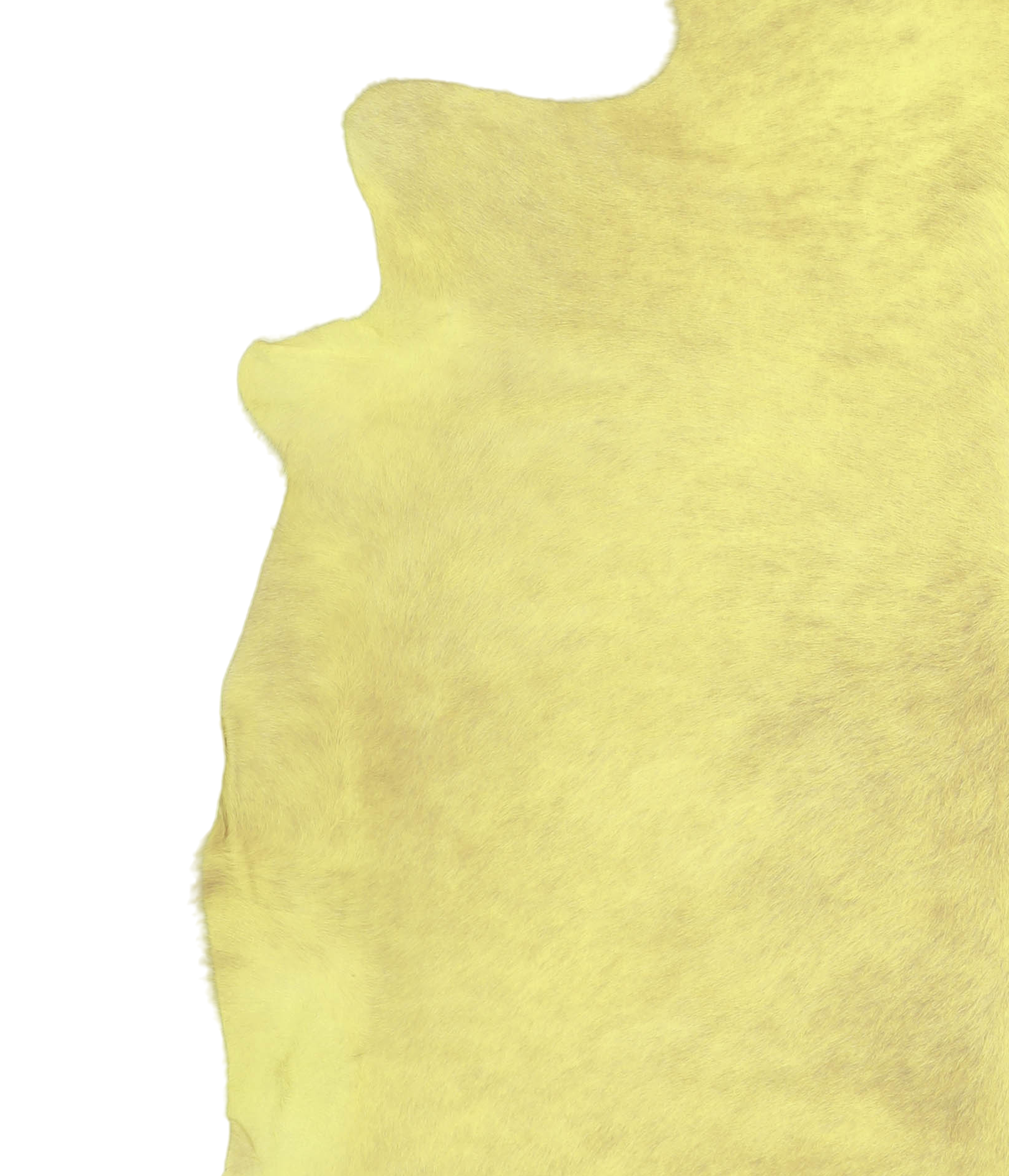 Dyed Yellow Cowhide Rug #A20568