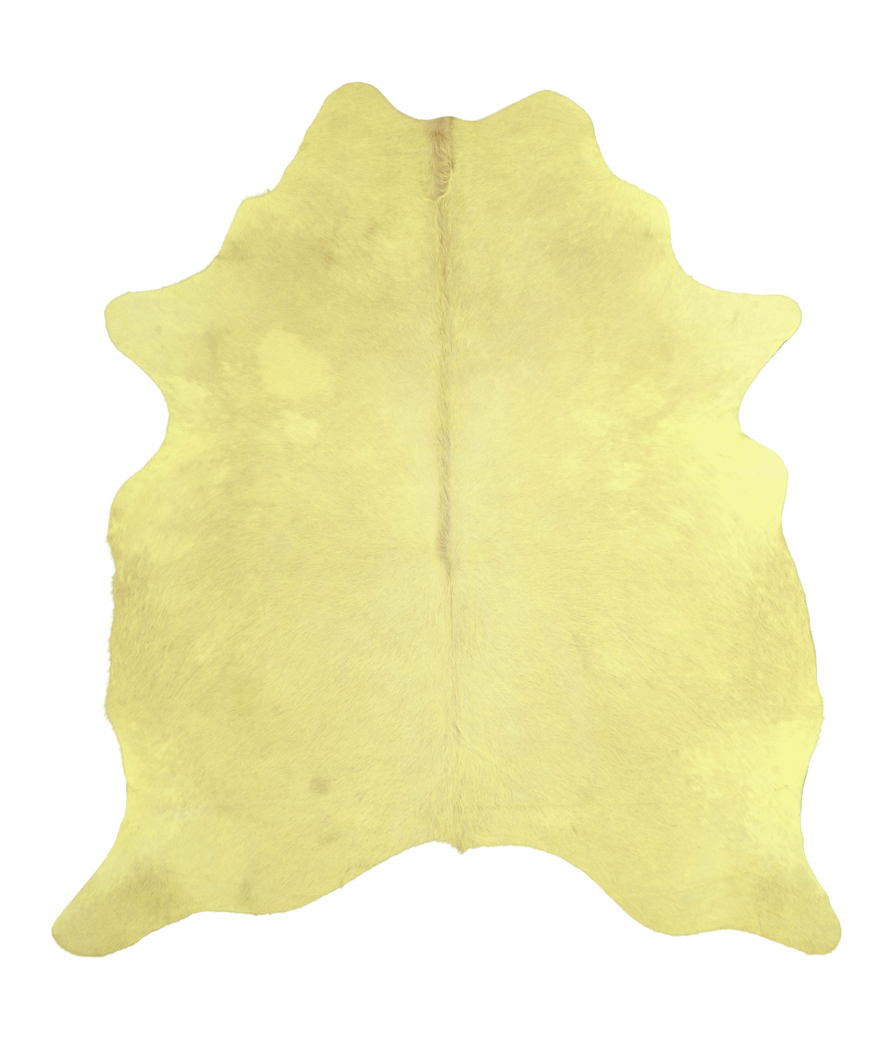 Dyed Yellow Cowhide Rug #A20569
