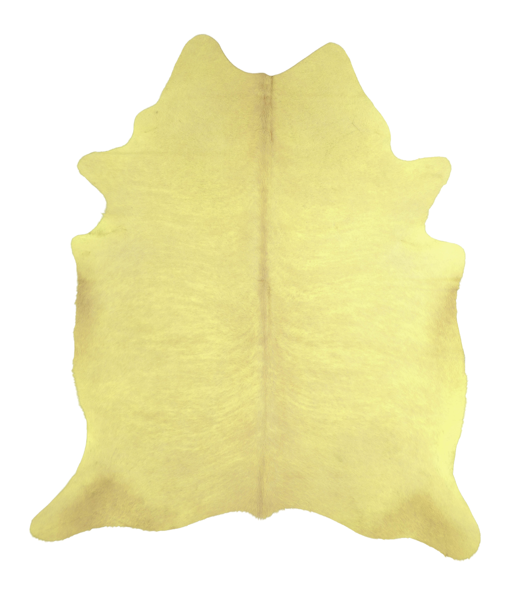 Dyed Yellow Cowhide Rug #A20570