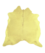 Dyed Yellow XX-Large Brazilian Cowhide Rug 7'3"H x 7'0"W #A20572 by Hudson Hides