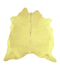 Dyed Yellow XX-Large Brazilian Cowhide Rug 7'3