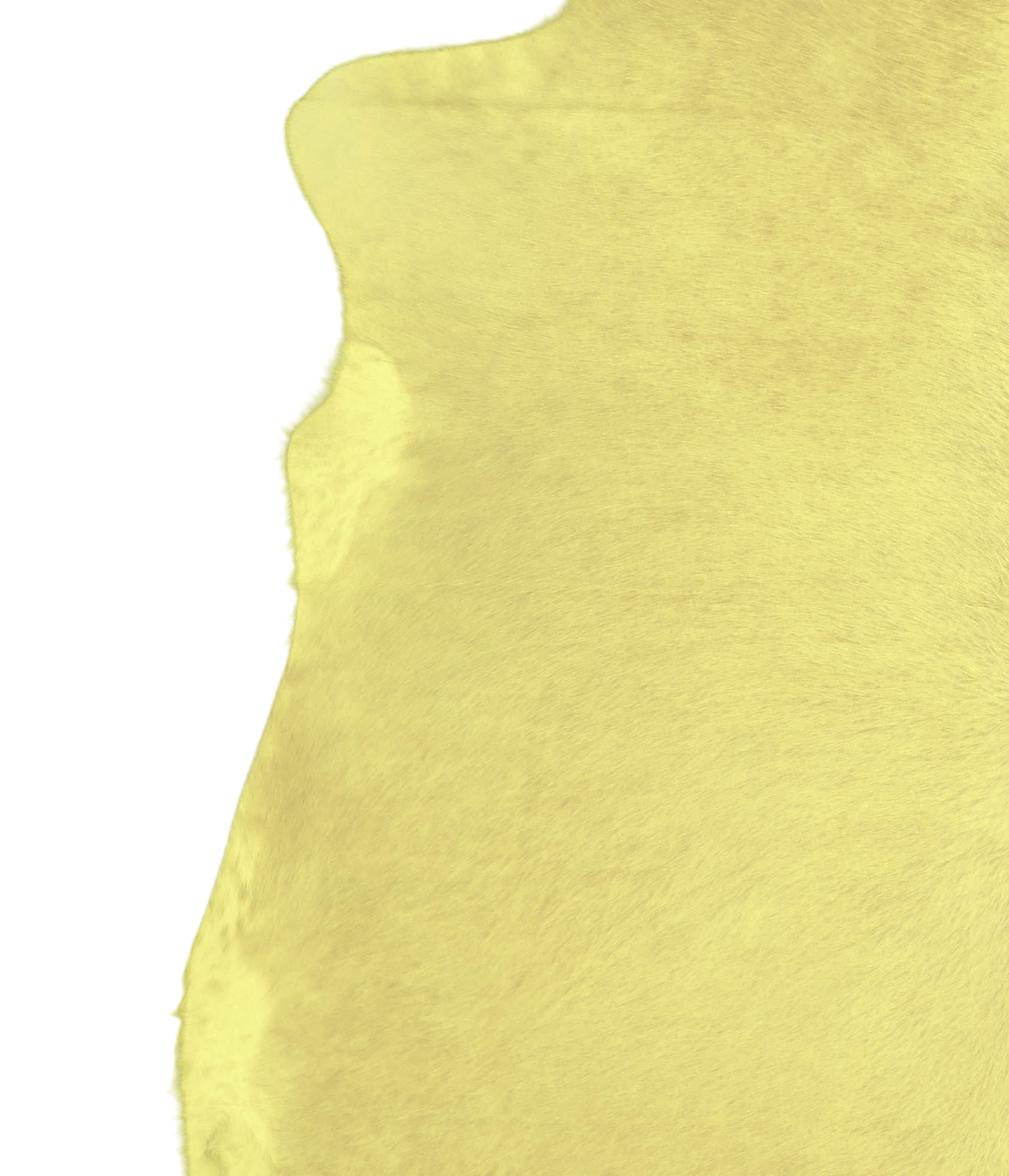 Dyed Yellow Cowhide Rug #A20572