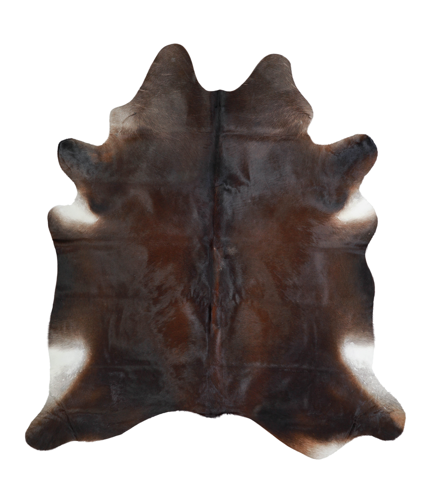 Chocolate X-Large Brazilian Cowhide Rug 7'4"H x 6'8"W #A20587 by Hudson Hides