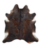 Chocolate X-Large Brazilian Cowhide Rug 7'4