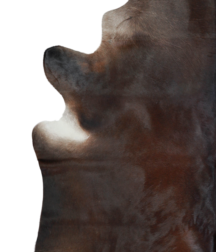 Chocolate X-Large Brazilian Cowhide Rug 7'4"H x 6'8"W #A20587 by Hudson Hides