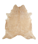 Beige XX-Large Brazilian Cowhide Rug 7'3"H x 6'10"W #A20605 by Hudson Hides