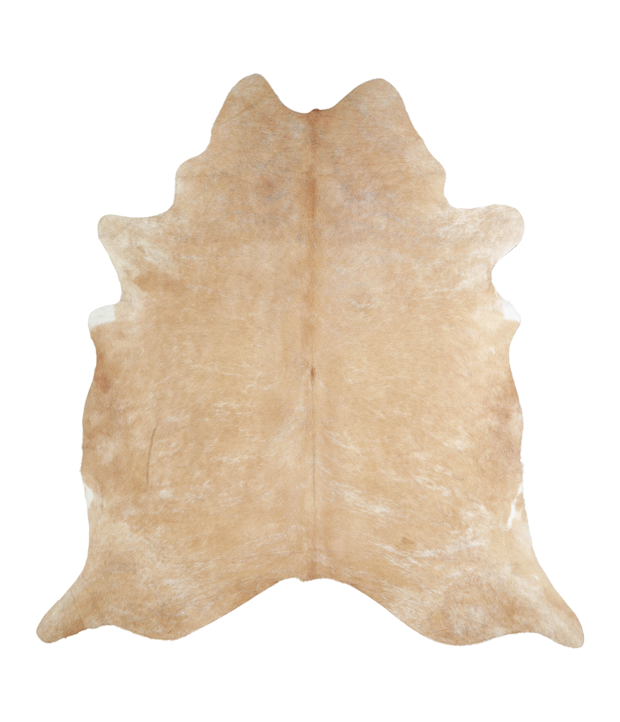 Beige XX-Large Brazilian Cowhide Rug 7'3"H x 6'10"W #A20605 by Hudson Hides