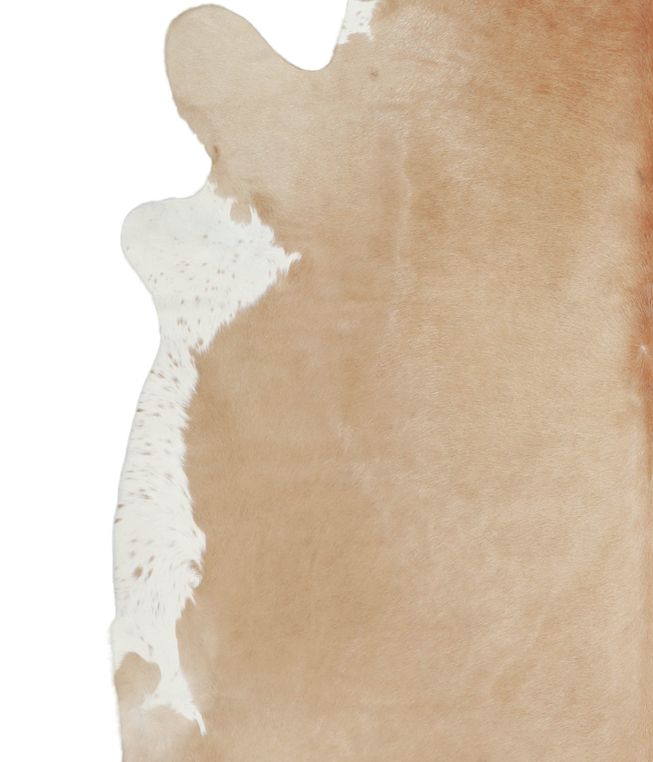 Beige XX-Large Brazilian Cowhide Rug 6'11"H x 7'2"W #A20608 by Hudson Hides