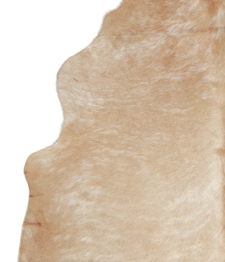 Beige X-Large Brazilian Cowhide Rug 7'4"H x 6'6"W #A20611 by Hudson Hides