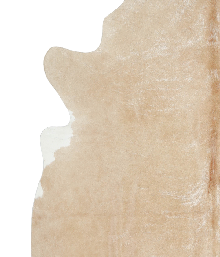 Beige XX-Large Brazilian Cowhide Rug 7'7"H x 6'11"W #A20618 by Hudson Hides