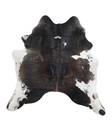 Chocolate and White Large Brazilian Cowhide Rug 6'4"H x 6'2"W #A20634 by Hudson Hides