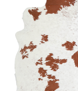 Brown and White Large Brazilian Cowhide Rug 5'11"H x 5'10"W #A20641 by Hudson Hides