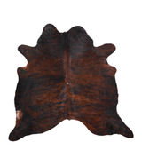 Dark Brindle X-Large Brazilian Cowhide Rug 6'5"H x 6'9"W #A20689 by Hudson Hides
