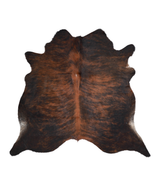 Dark Brindle X-Large Brazilian Cowhide Rug 6'1"H x 6'7"W #A20691 by Hudson Hides