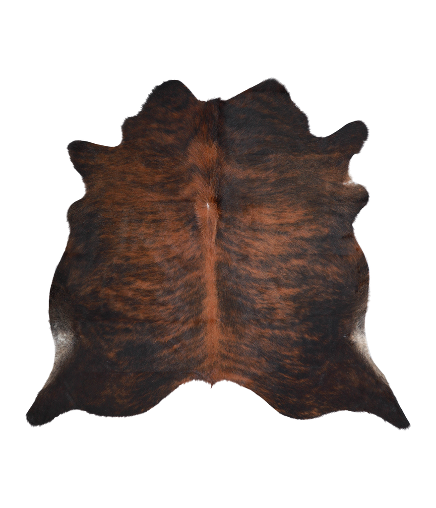 Dark Brindle X-Large Brazilian Cowhide Rug 6'1"H x 6'7"W #A20691 by Hudson Hides
