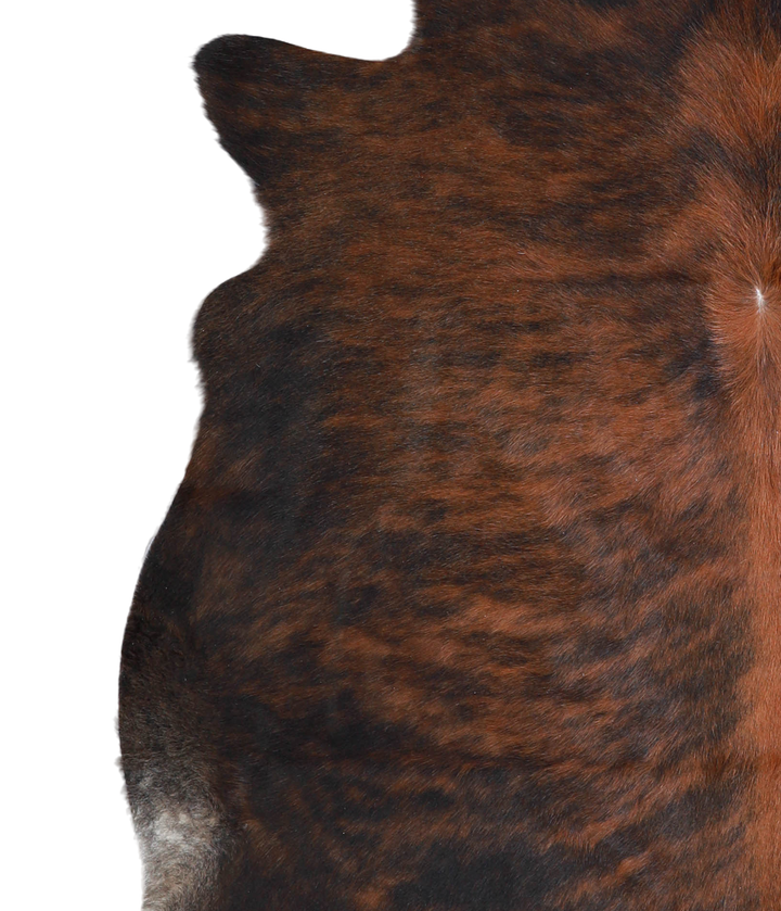 Dark Brindle X-Large Brazilian Cowhide Rug 6'1"H x 6'7"W #A20691 by Hudson Hides