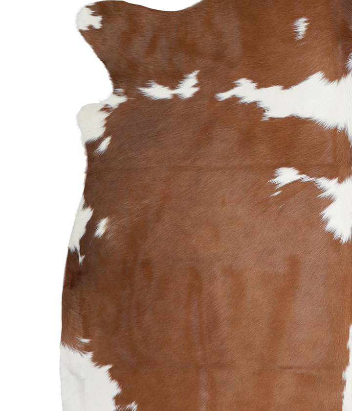 Brown and White X-Large Brazilian Cowhide Rug 6'6"H x 6'9"W #A20703 by Hudson Hides