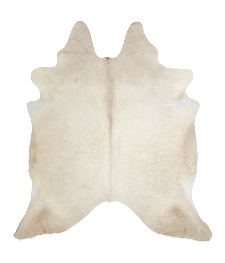 Champagne X-Large Brazilian Cowhide Rug 7'4"H x 6'7"W #A20714 by Hudson Hides