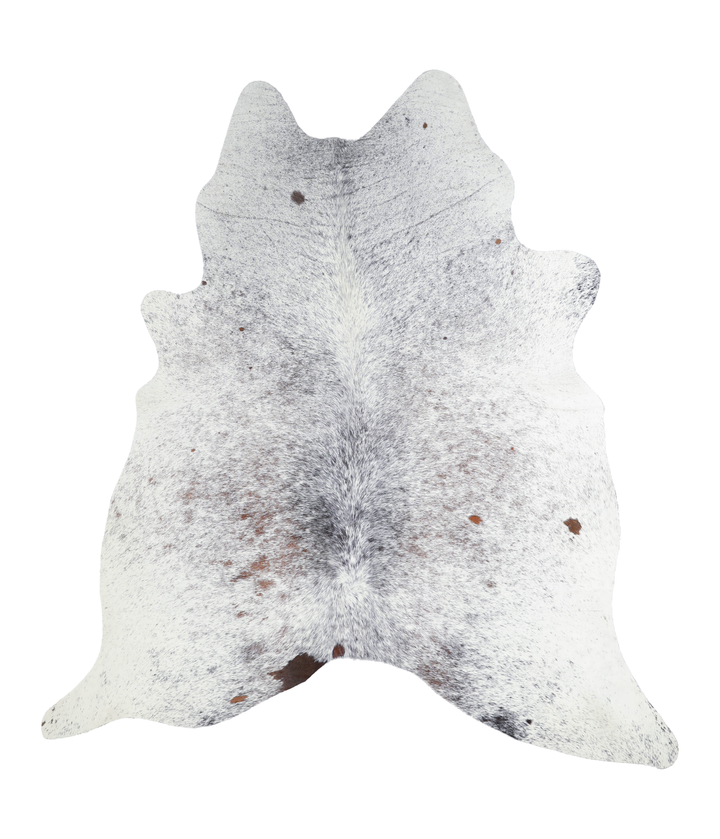 Salt and Pepper Black X-Large Brazilian Cowhide Rug 7'2"H x 6'5"W #A20735 by Hudson Hides