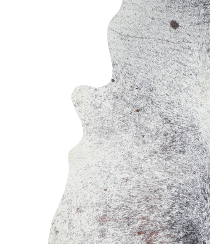 Salt and Pepper Black X-Large Brazilian Cowhide Rug 7'2"H x 6'5"W #A20735 by Hudson Hides