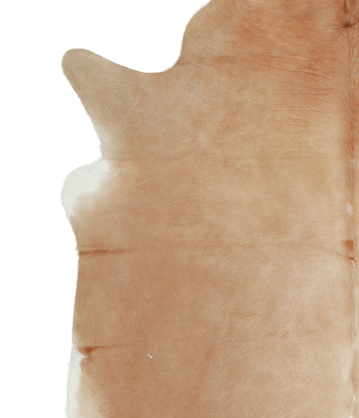 Beige XX-Large Brazilian Cowhide Rug 7'4"H x 7'0"W #A20751 by Hudson Hides