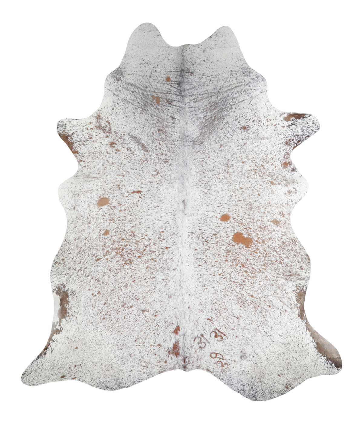 Salt and Pepper Brown Cowhide Rug #A20757