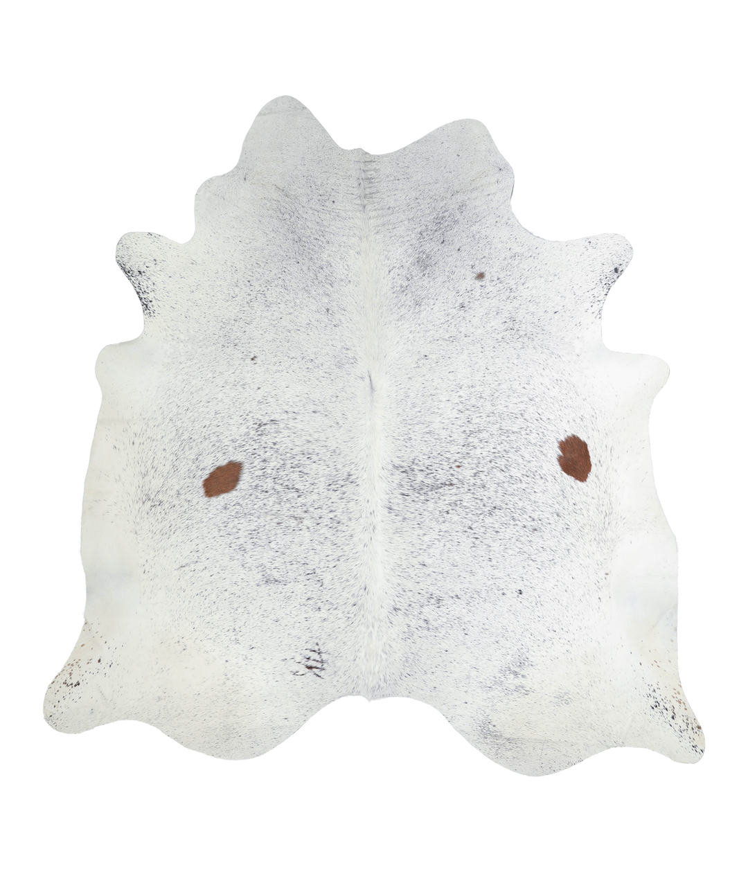 Salt and Pepper Black XX-Large Brazilian Cowhide Rug 7'8"H x 7'5"W #A2