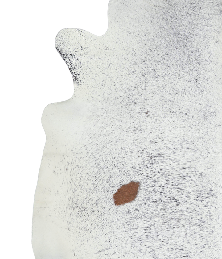 Salt and Pepper Black XX-Large Brazilian Cowhide Rug 7'8"H x 7'5"W #A20767 by Hudson Hides