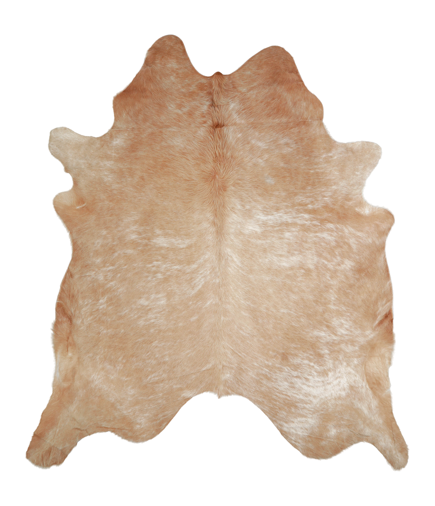 Beige XX-Large Brazilian Cowhide Rug 8'0"H x 6'11"W #A20803 by Hudson Hides
