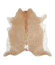 Beige and White X-Large Brazilian Cowhide Rug 6'9"H x 6'10"W #A20807 by Hudson Hides