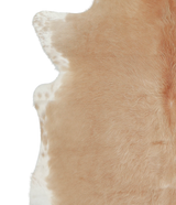 Beige and White X-Large Brazilian Cowhide Rug 6'9"H x 6'10"W #A20807 by Hudson Hides