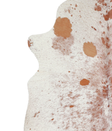 Salt and Pepper Brown X-Large Brazilian Cowhide Rug 7'1"H x 6'5"W #A20823 by Hudson Hides