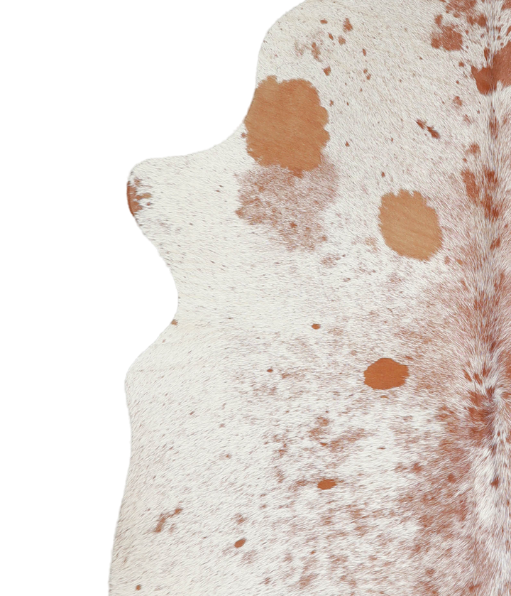 Salt and Pepper Brown X-Large Brazilian Cowhide Rug 7'1"H x 6'5"W #A20823 by Hudson Hides