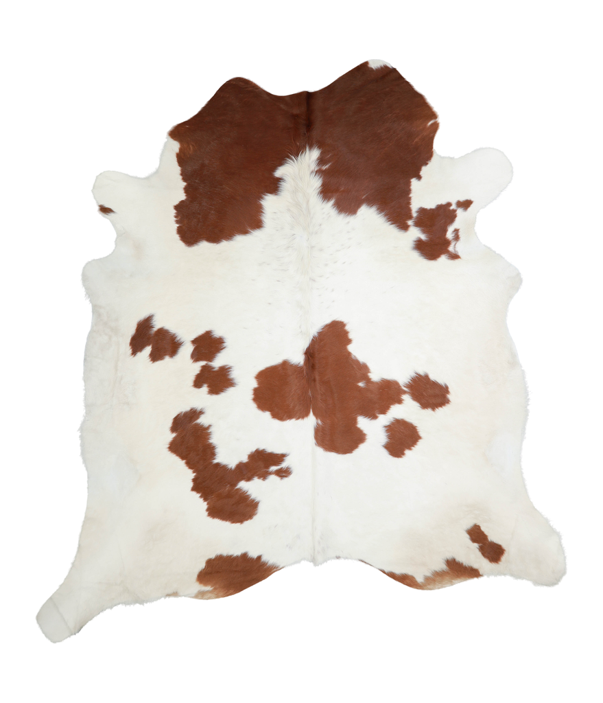 Brown and White XX-Large Brazilian Cowhide Rug 8'3"H x 7'5"W #A20829 by Hudson Hides