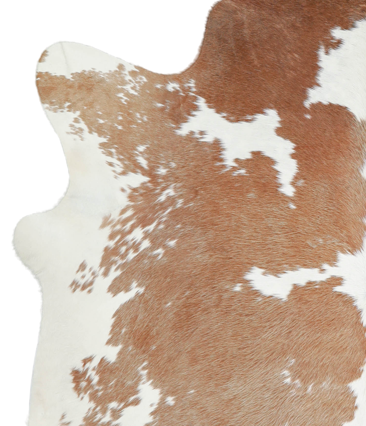 Brown and White X-Large Brazilian Cowhide Rug 6'9"H x 6'1"W #A20832 by Hudson Hides