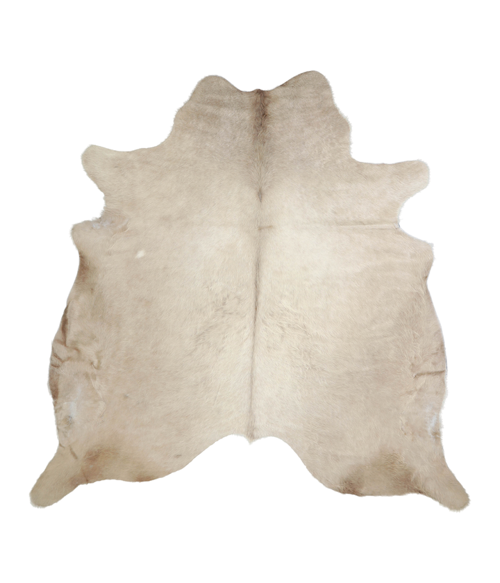 Champagne X-Large Brazilian Cowhide Rug 7'0"H x 6'11"W #A20837 by Hudson Hides