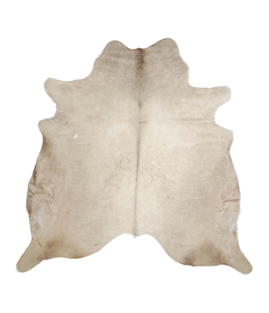 Champagne X-Large Brazilian Cowhide Rug 7'0"H x 6'11"W #A20837 by Hudson Hides