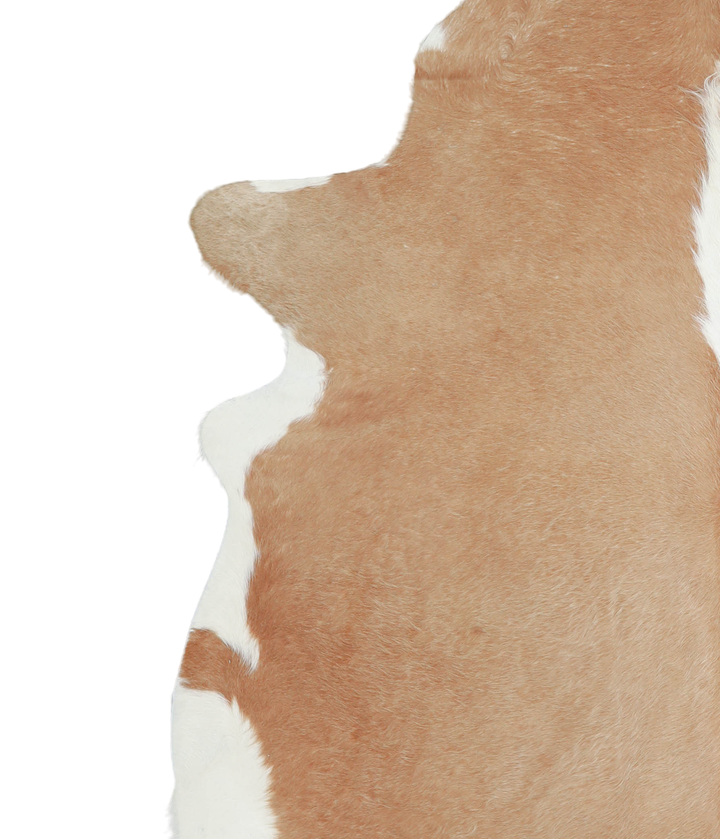 Beige and White XX-Large Brazilian Cowhide Rug 7'7"H x 7'3"W #A20879 by Hudson Hides