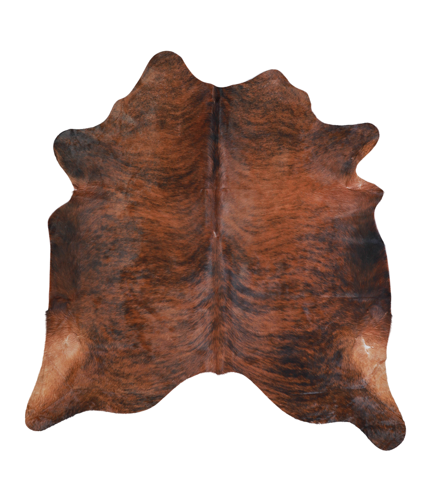 Medium Brindle X-Large Brazilian Cowhide Rug 6'7"H x 6'2"W #A20888 by Hudson Hides