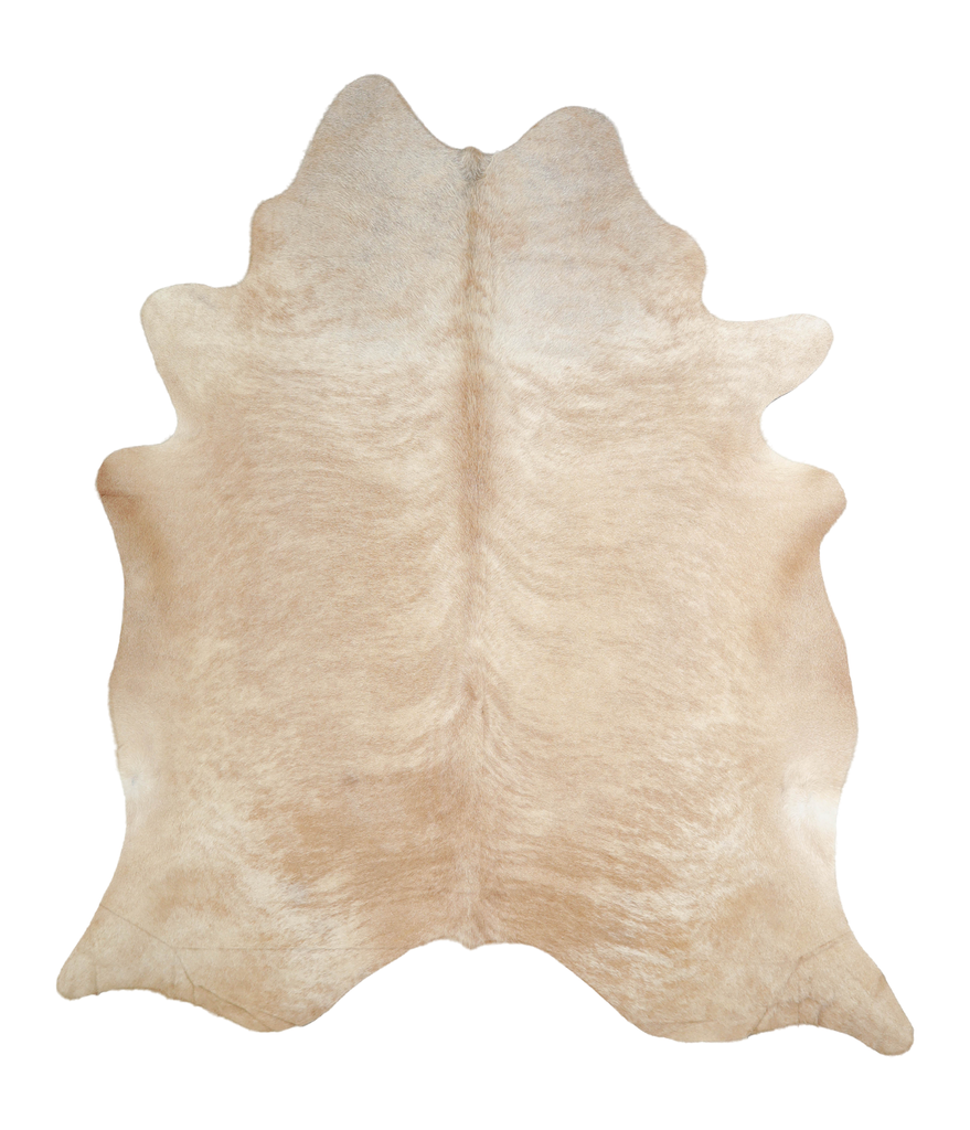 Beige XX-Large Brazilian Cowhide Rug 7'7"H x 6'7"W #A20921 by Hudson Hides