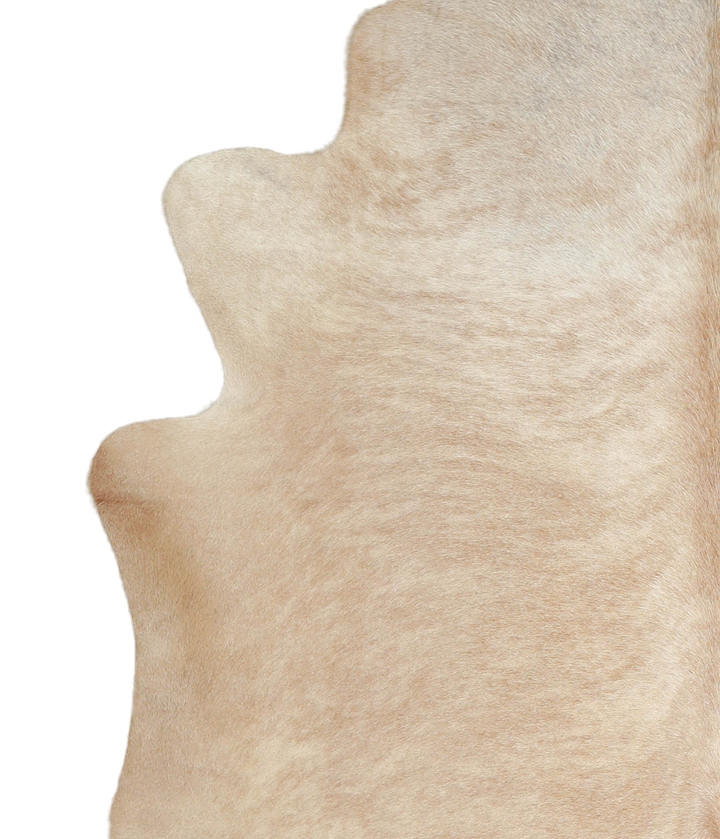 Beige XX-Large Brazilian Cowhide Rug 7'7"H x 6'7"W #A20921 by Hudson Hides