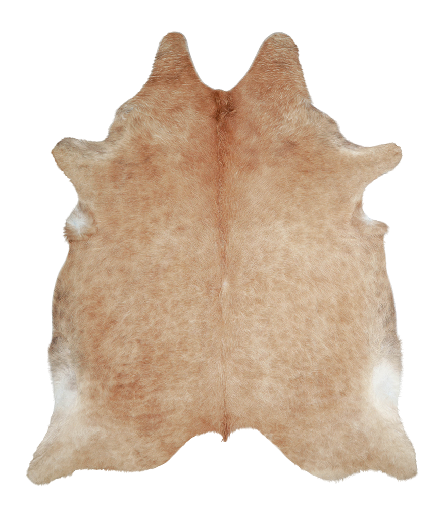 Beige XX-Large Brazilian Cowhide Rug 7'10"H x 6'8"W #A20926 by Hudson Hides