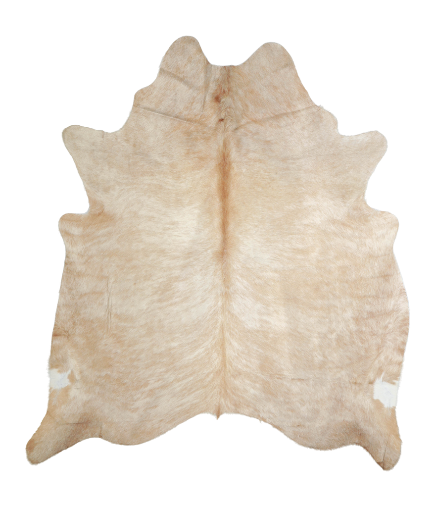 Beige X-Large Brazilian Cowhide Rug 7'4"H x 6'5"W #A20939 by Hudson Hides