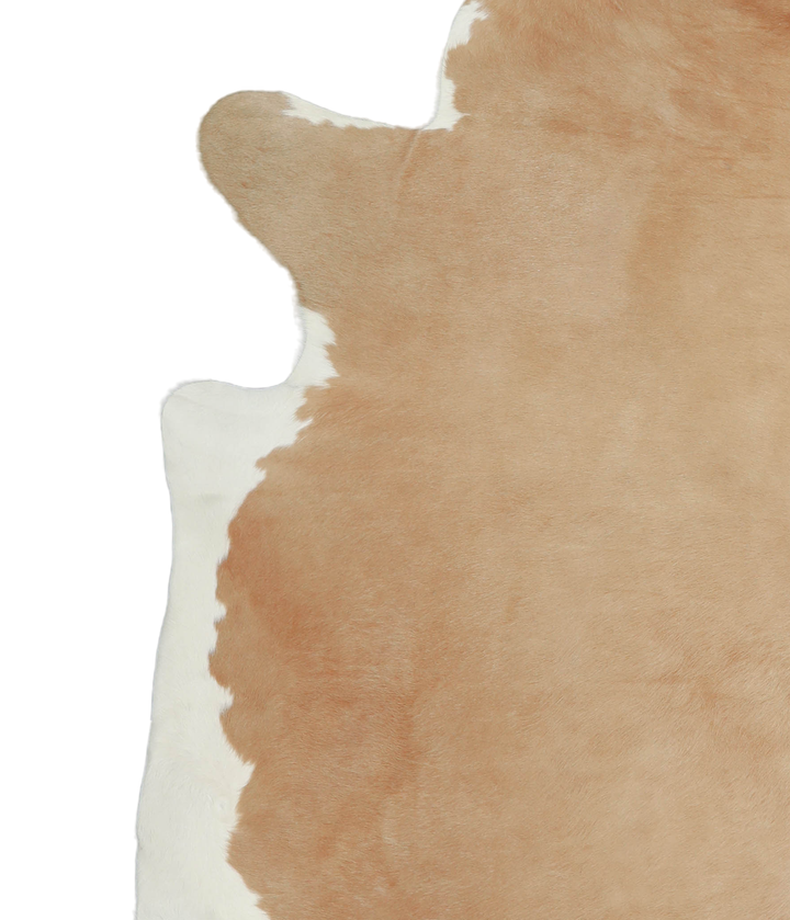 Beige and White XX-Large Brazilian Cowhide Rug 7'10"H x 7'3"W #A20941 by Hudson Hides
