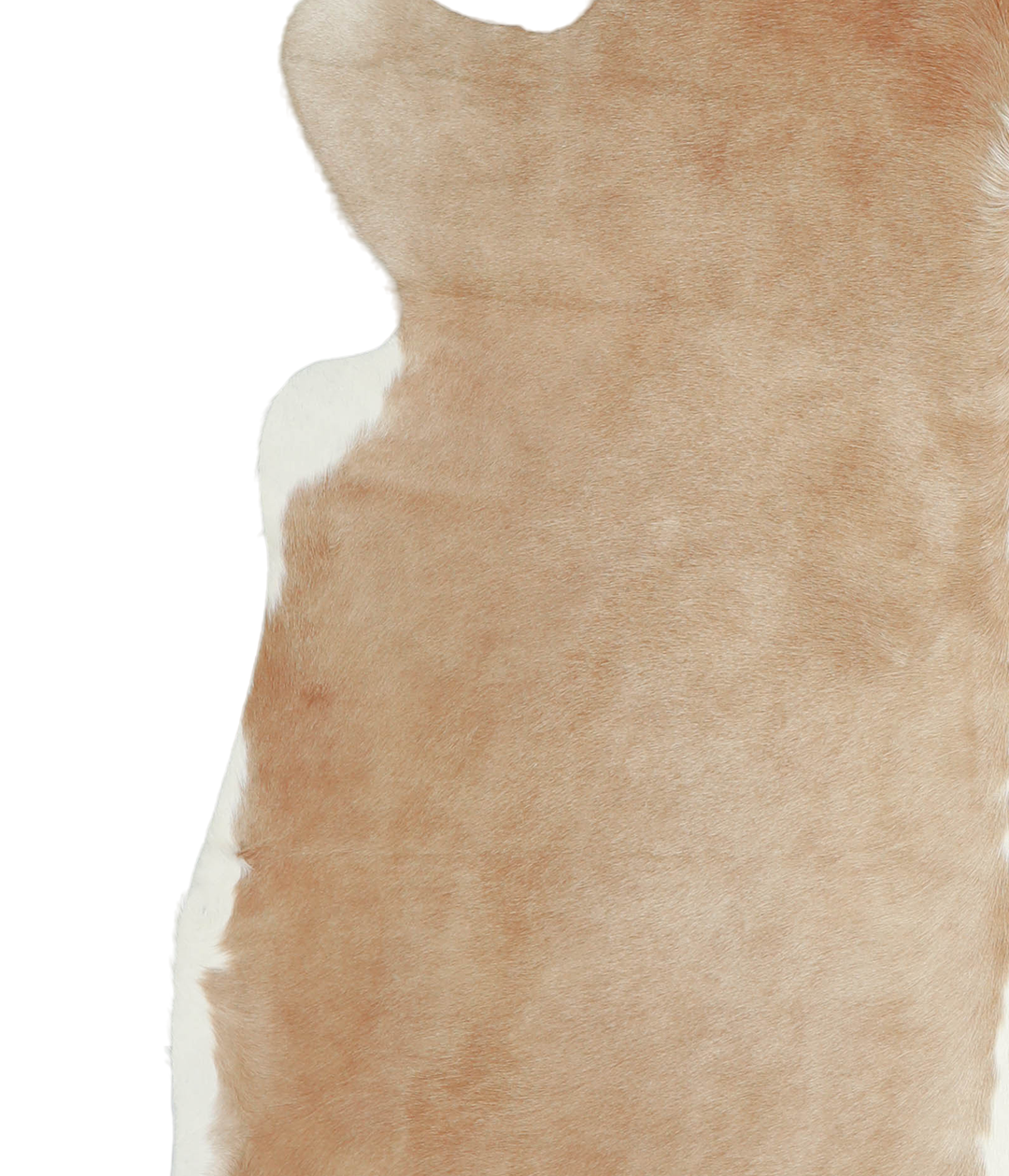 Beige and White X-Large Brazilian Cowhide Rug 6'9"H x 6'6"W #A20942 by