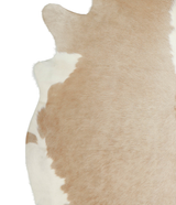 Beige and White XX-Large Brazilian Cowhide Rug 7'4"H x 7'1"W #A20943 by Hudson Hides