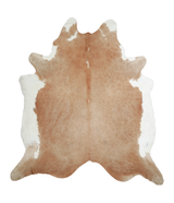 Beige and White XX-Large Brazilian Cowhide Rug 8'4"H x 7'7"W #A20948 by Hudson Hides