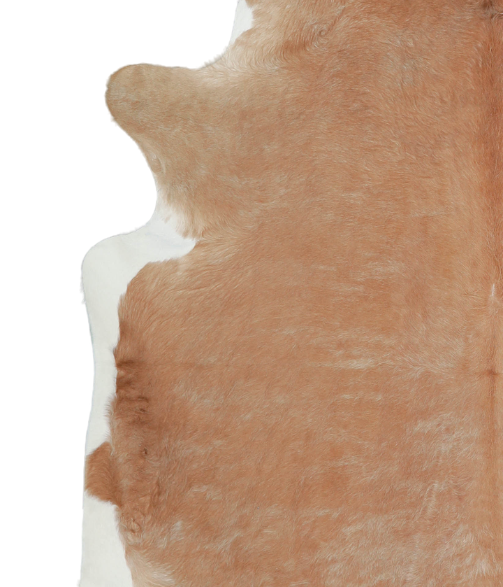 Beige X-Large Brazilian Cowhide Rug 7'1"H x 6'8"W #A20951 by Hudson Hides